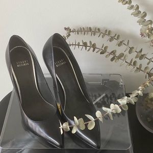 Stuart Weitzman Nouveau Adobe Aniline Pumps in US9